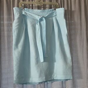 Ann Taylor Light Blue Midi Skirt